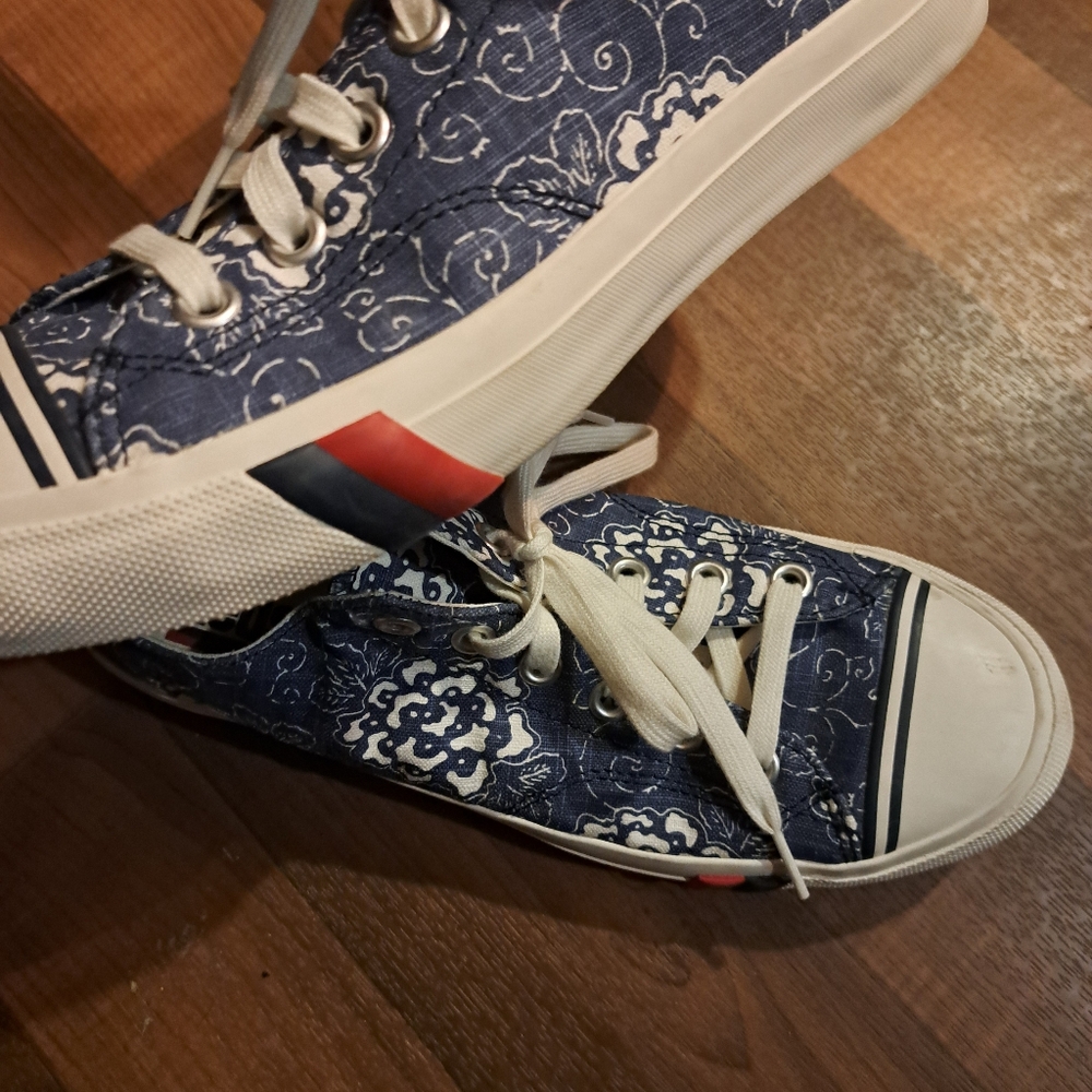 PRO-Keds Blue Floral Sneakers - Picture 4 of 6